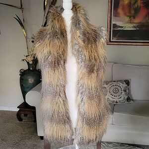 Lumiere Faux Fur Vest Jacket